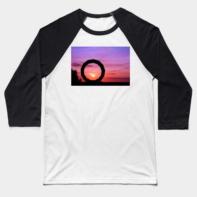 Sunset at Heavens Gate Baseball T-Shirt by heidiannemorris